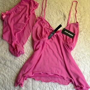Steve Madden Vibrant Pink Lingerie Set